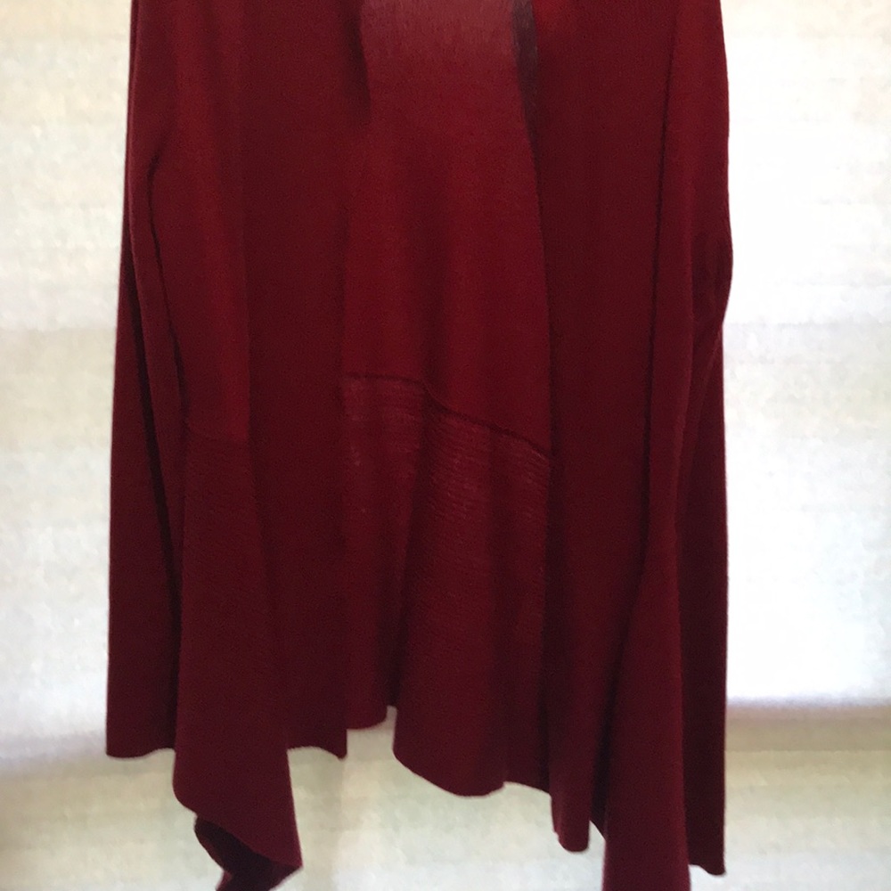 Red sweater coat